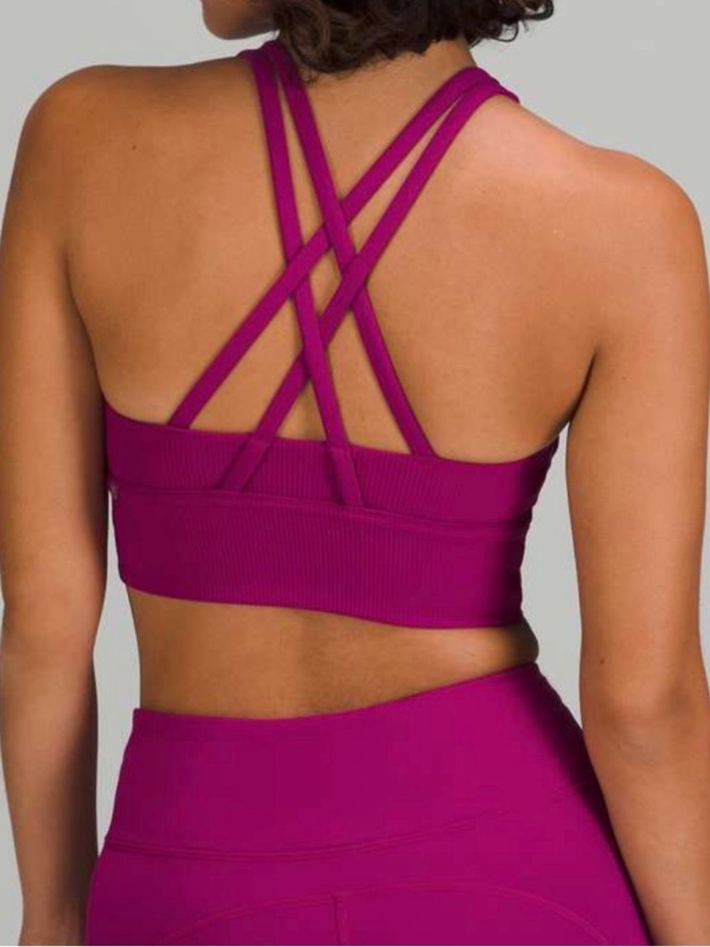 Lululemon Energy Bra Long Line Ribbed - Picture 2 of 8